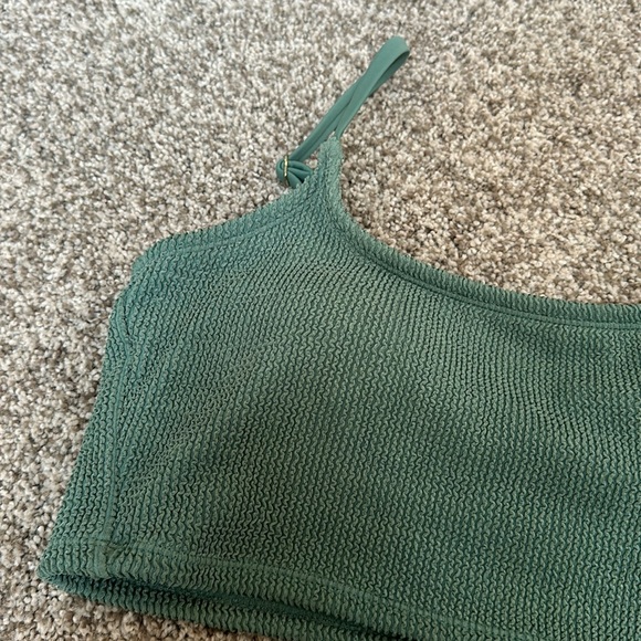 Kona Sol - Women’s Pucker Texture Square Neck Bikini Top - Picture 2 of 5